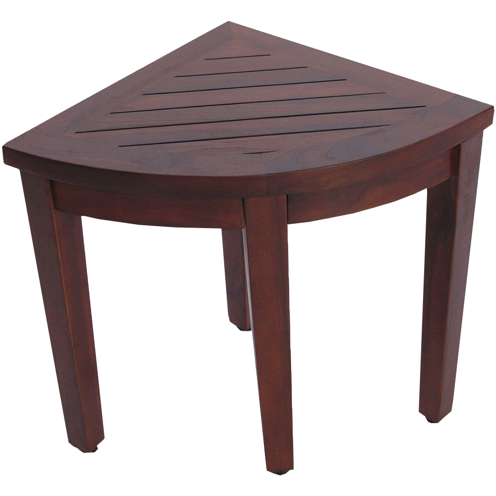 Oasis Bathroom Teak Corner Shower Seat Stool Chair Bench Sitting