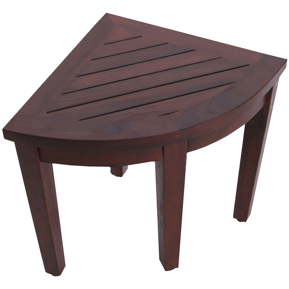 Oasis Bathroom Teak Corner Shower Seat Stool Chair Bench Sitting