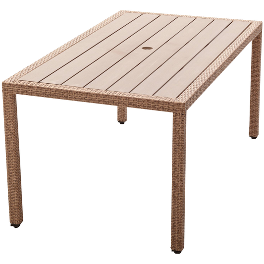 Strathwood Griffen All Weather Wicker and Resin Dining Table