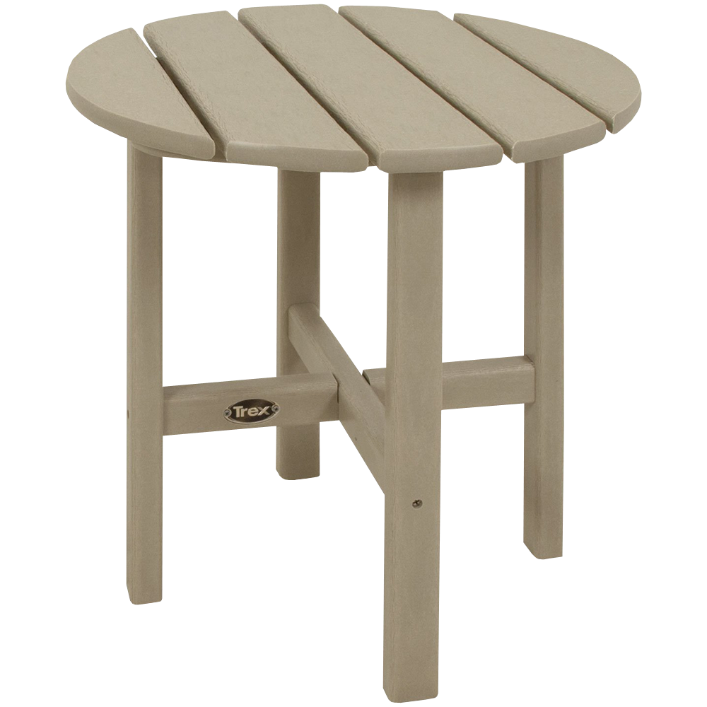 Trex Outdoor Furniture Cape Cod Round 18-Inch Side Table
